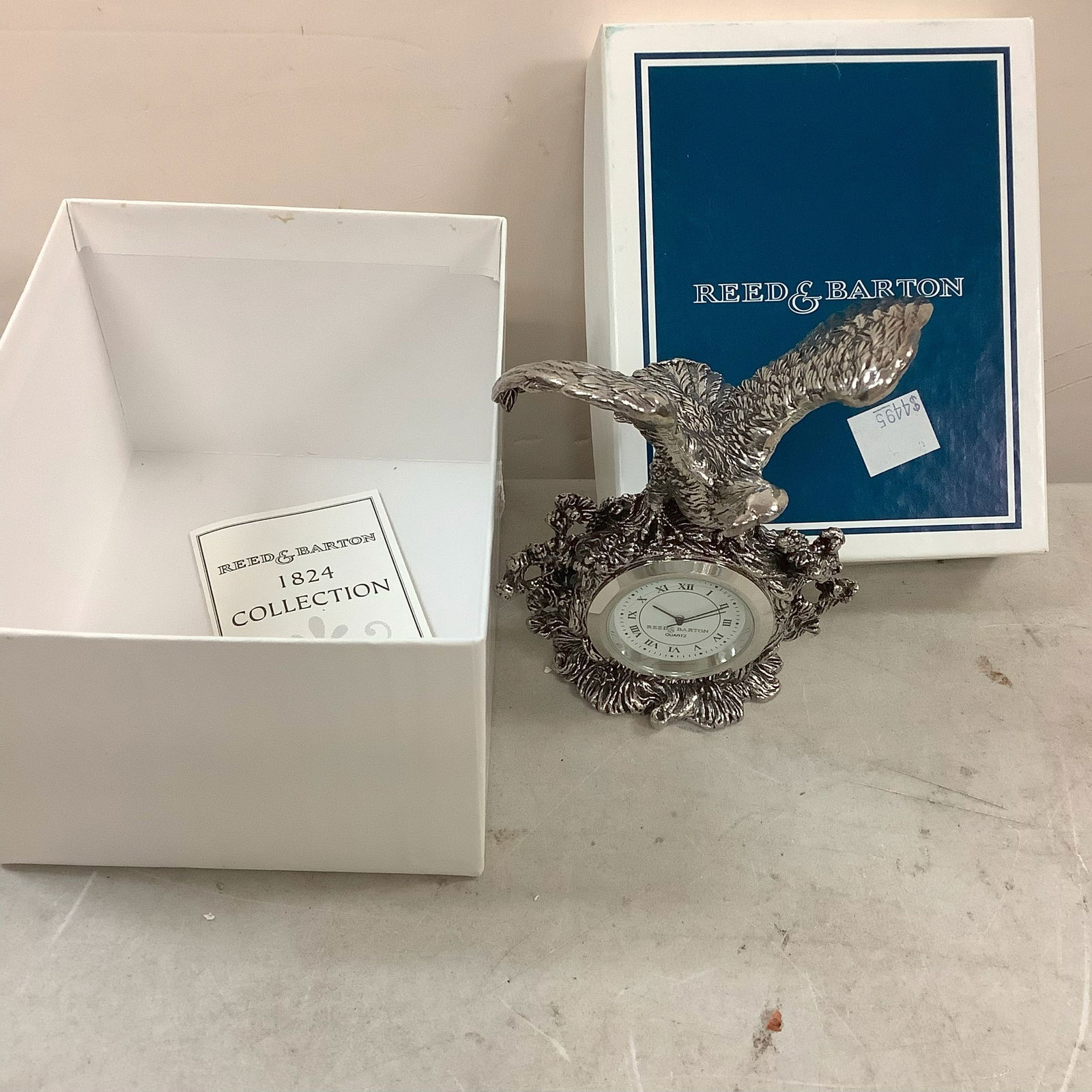 Reed and barton eagle clock: Reed and barton eagle clock