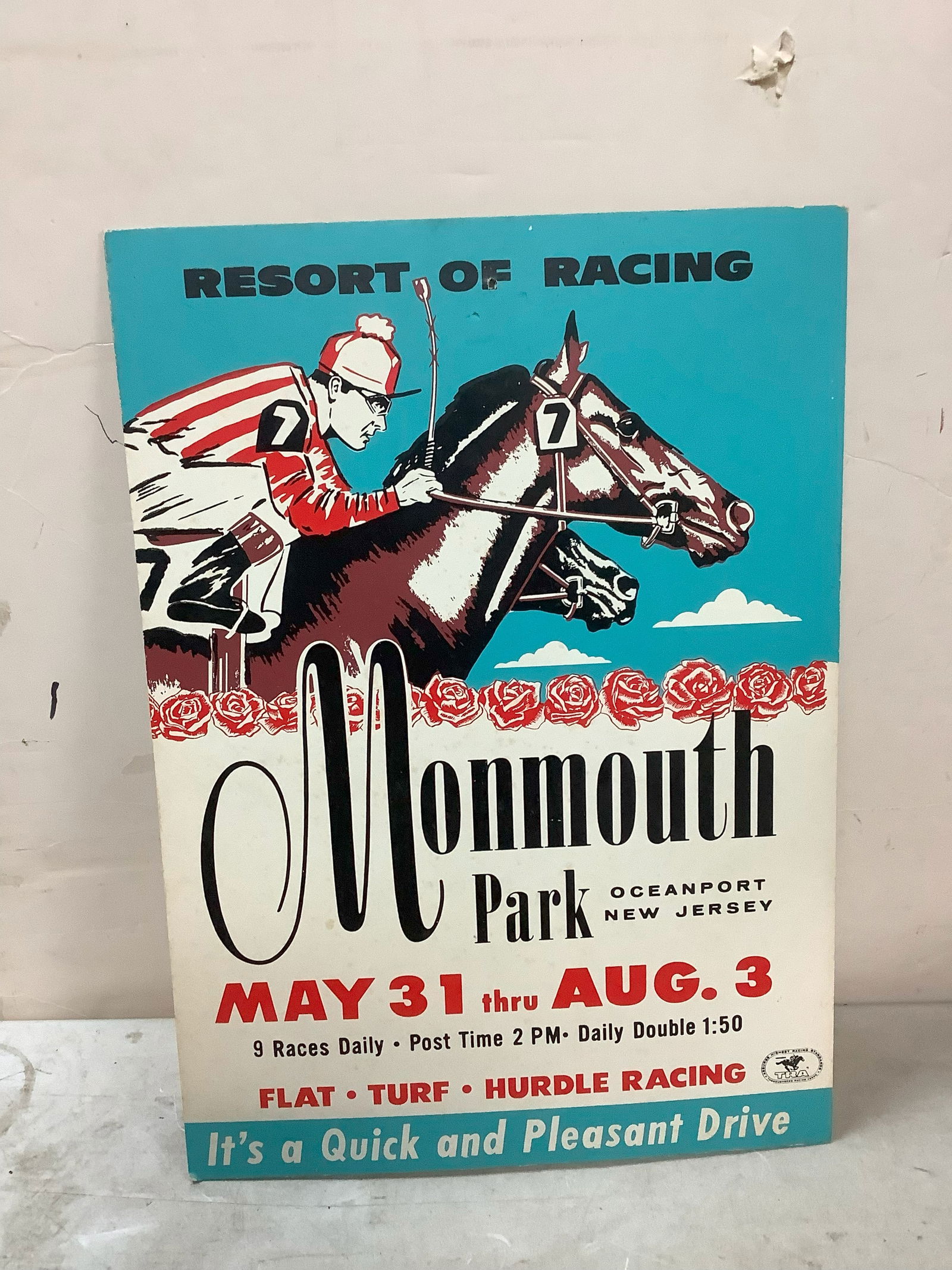 11in.x16in. Resort of Racing wall decor Monmouth park oceanport NJ (1 of 1)