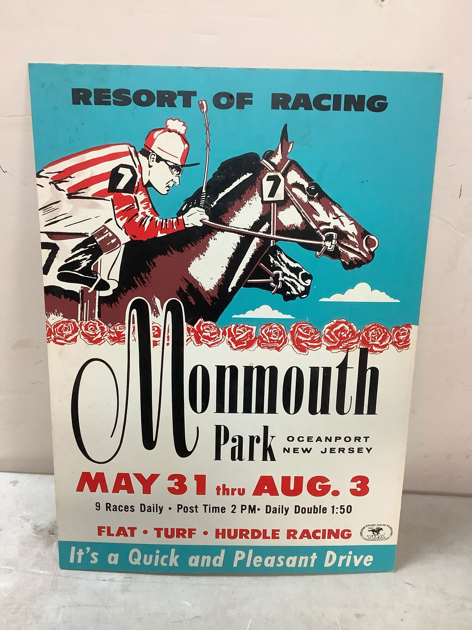 11in.x16in. Resort of Racing wall decor Monmouth park oceanport NJ (1 of 1)