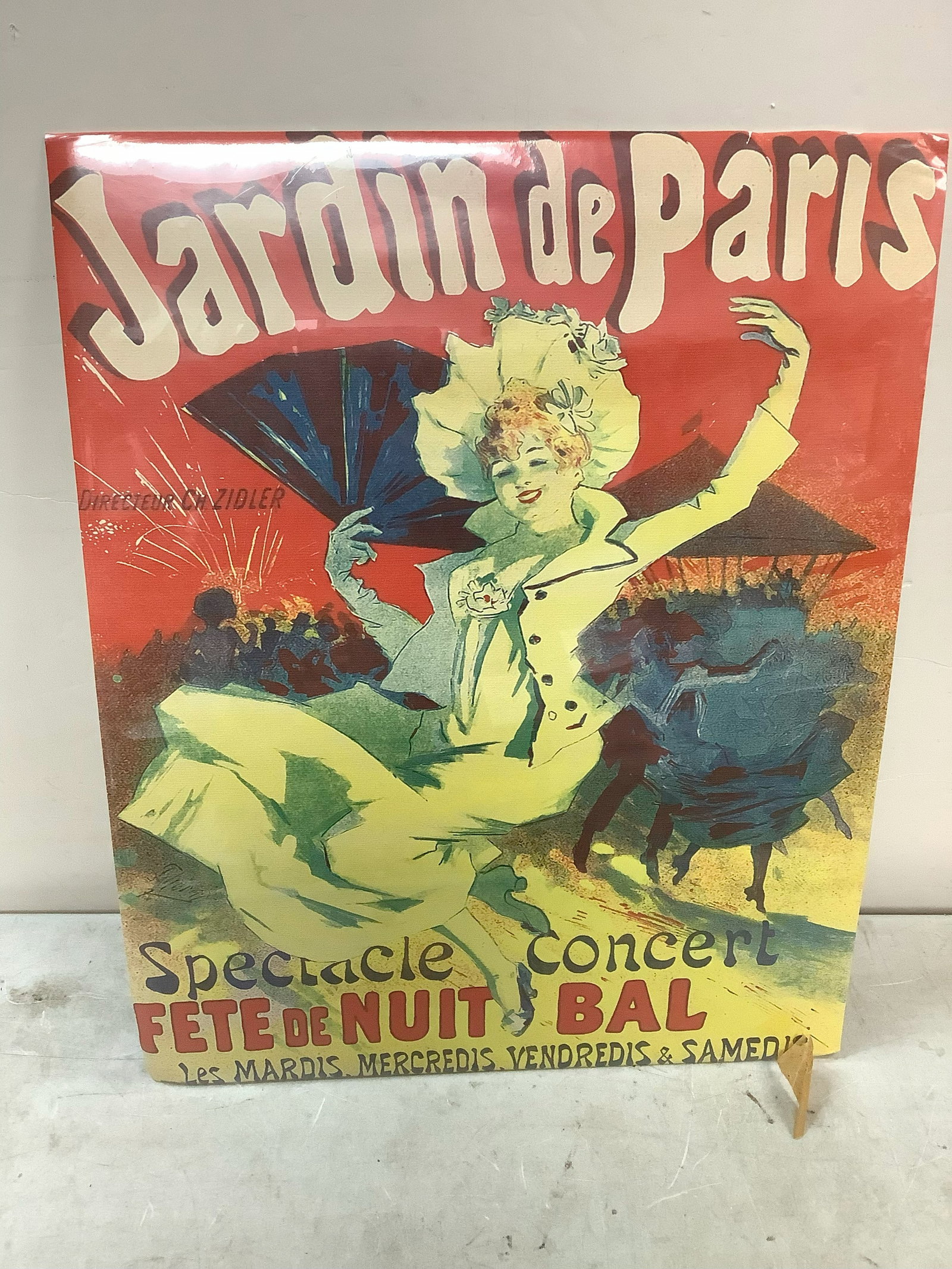 Jardin de Paris poster Spectacle concert 16in.x20in.: Jardin de Paris poster Spectacle concert 16in.x20in.