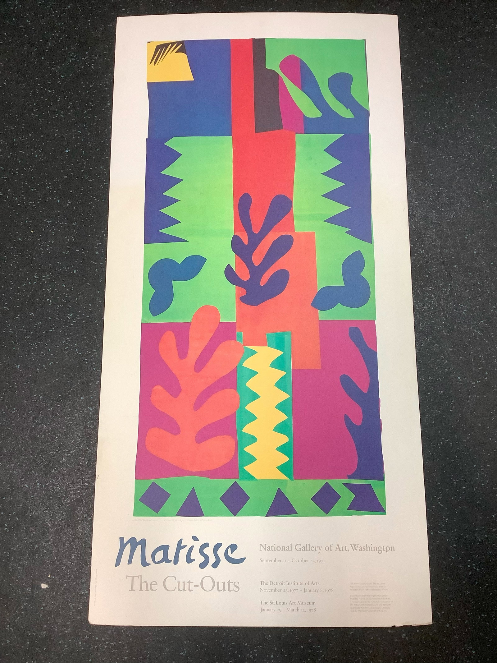 Martisse The cut outs National Gallery of Art 44in.x22in.: Martisse The cut outs National Gallery of Art 44in.x22in.