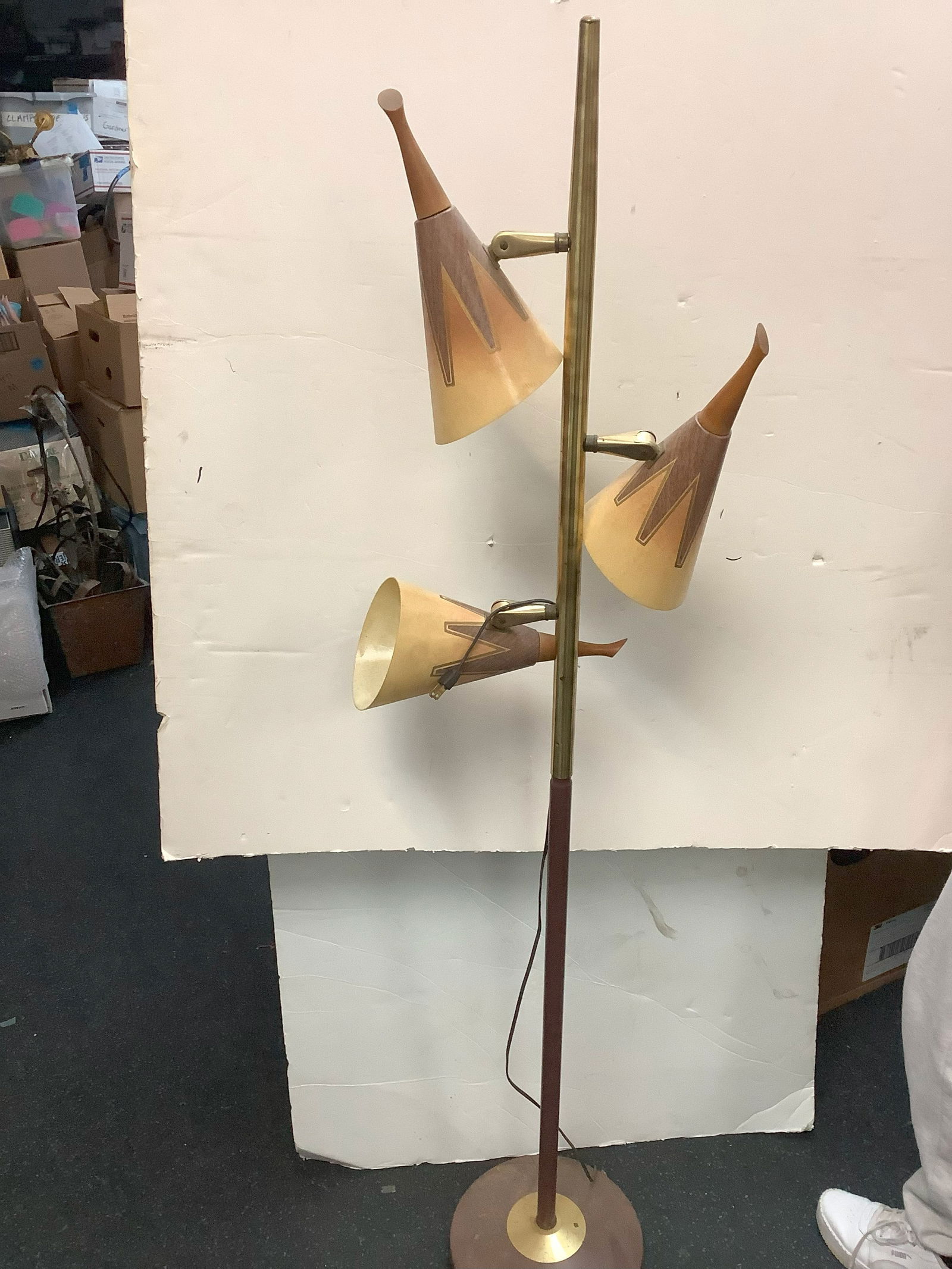 3 headed decorative floor lamp 61in.tall (1 of 1)