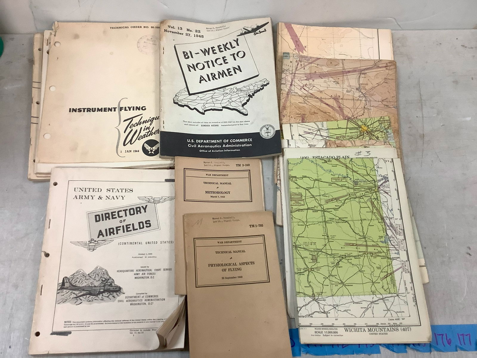 War Department Technical Manual 1943, Various Maps Circa 1940s, Various Military Publications (1 of 1)