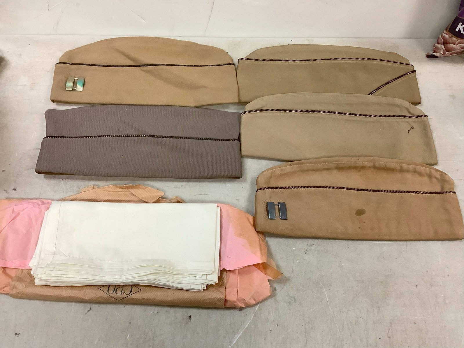 Vintage Military Caps, Handkerchiefs: Vintage Military Caps, Handkerchiefs