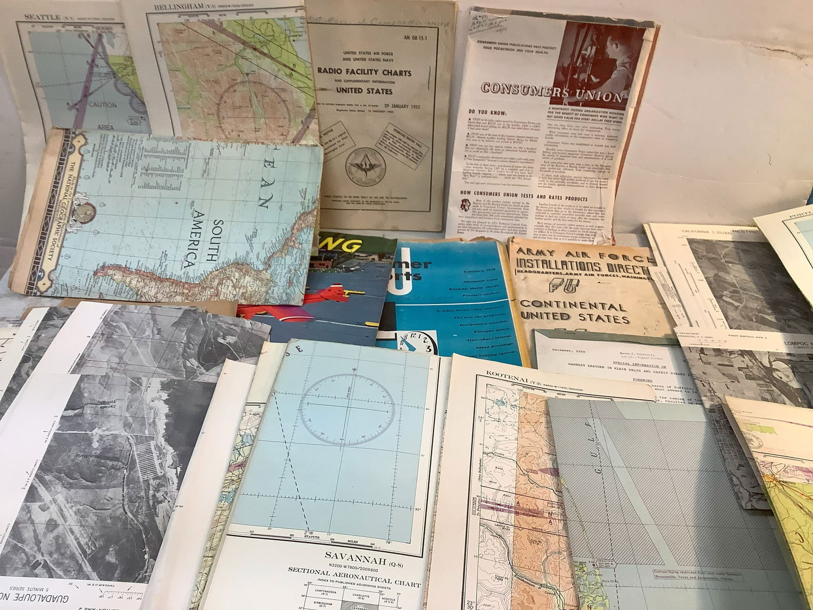 Lot of vintage maps, U.S. directories/books, and more (1 of 1)