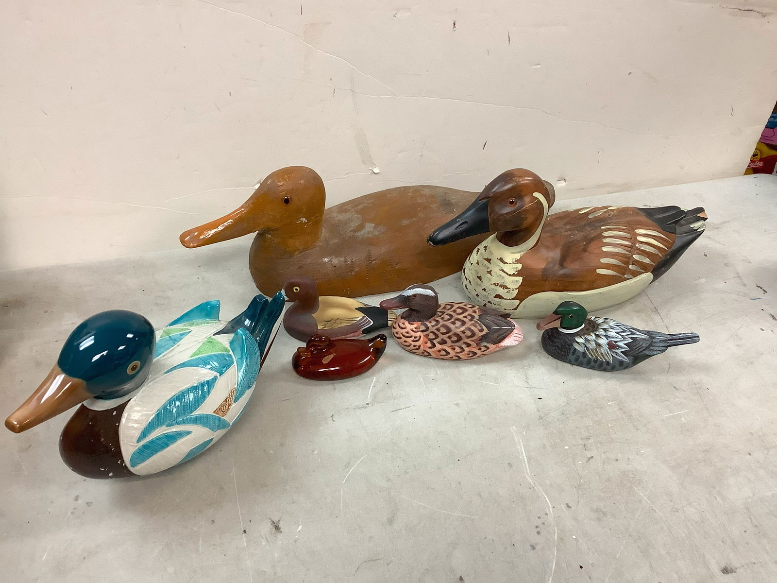 Goebel Duck, Wood Carved Hand Painted Ducks and others: Goebel Duck, Wood Carved Hand Painted Ducks and others