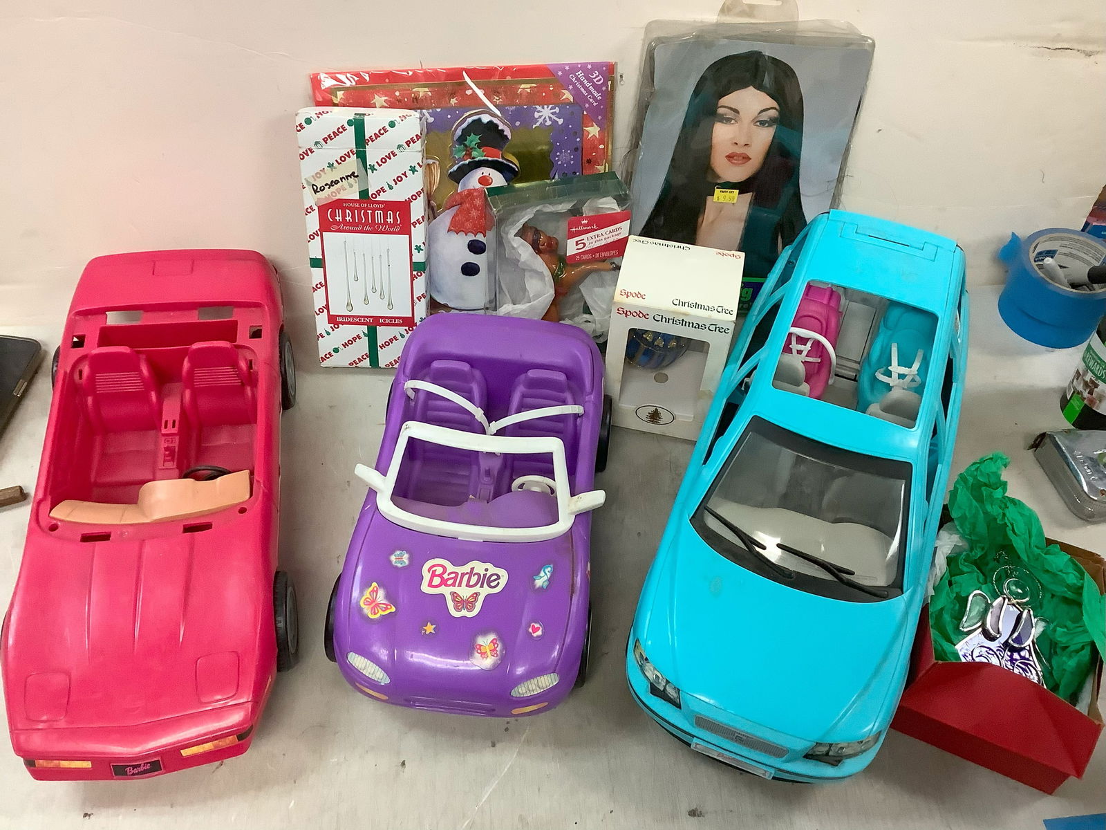 Witch Wig, 3D Handmade Christmas Card, Barbie Cars, Spode Vintage Tree Ornament and more (1 of 1)