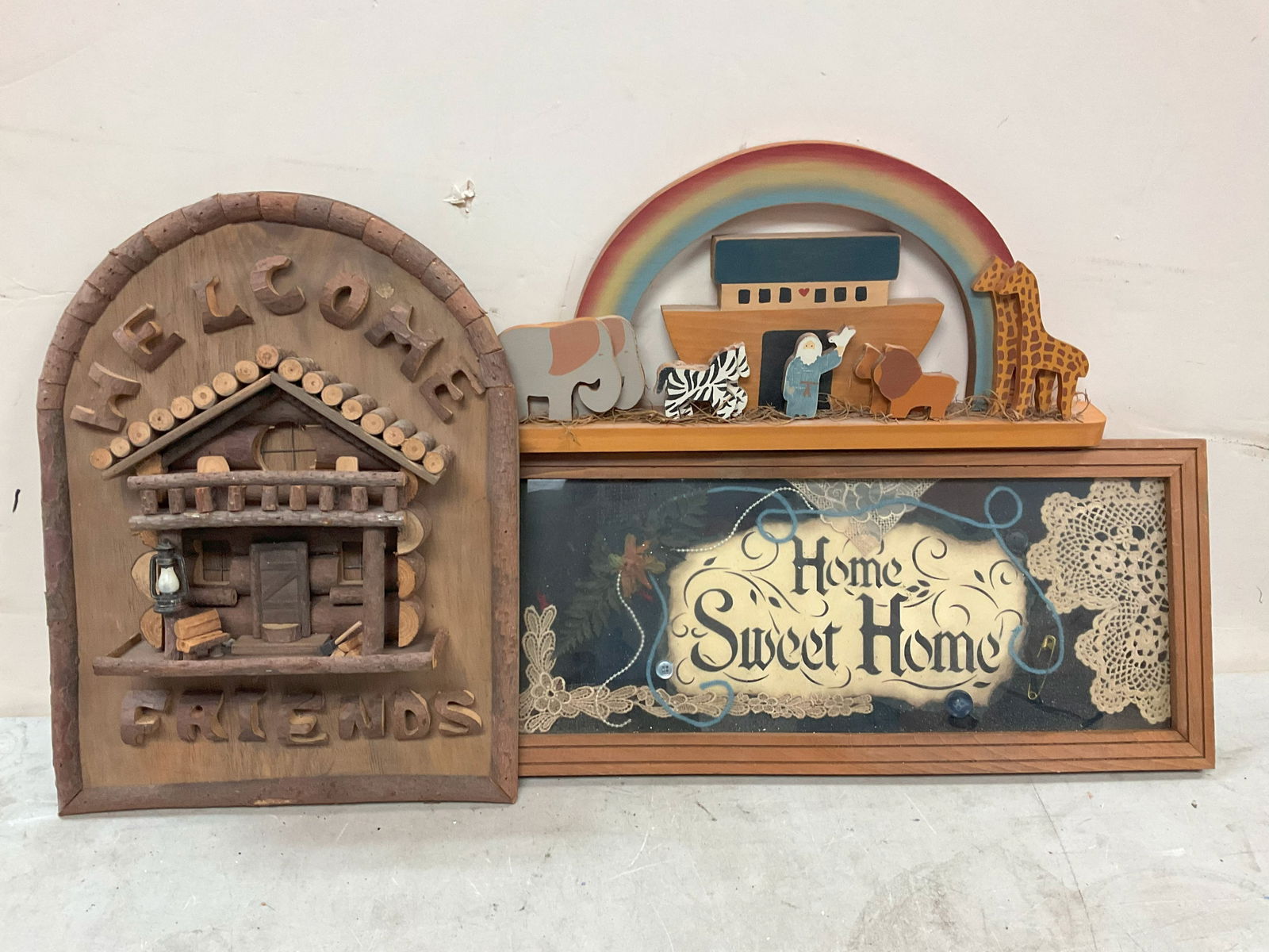 Lot of Home sweet home wall decor21.5x10in., other wooden decorations (1 of 1)