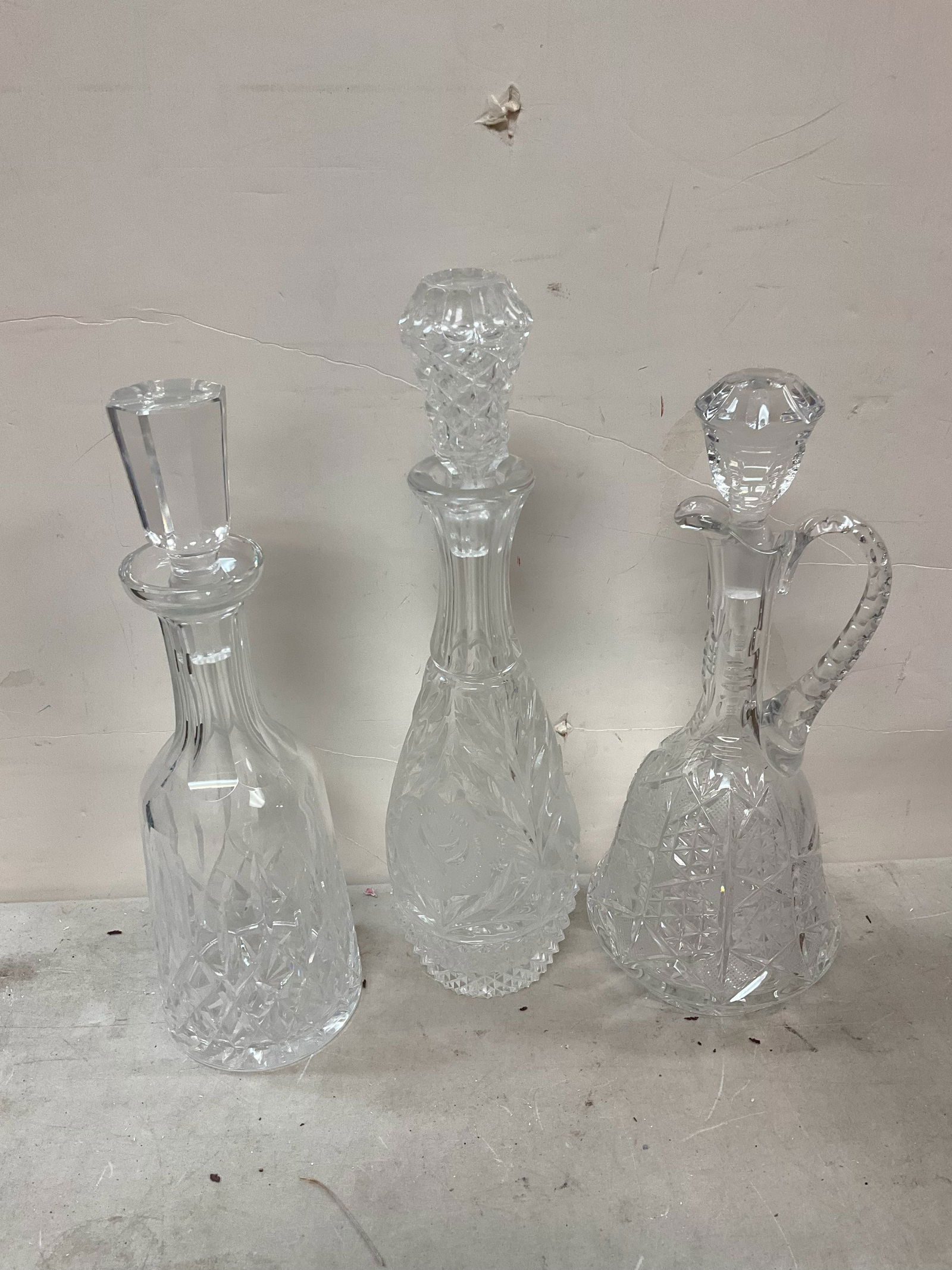 Lot Of Waterford And More Crystal Decanters Auction