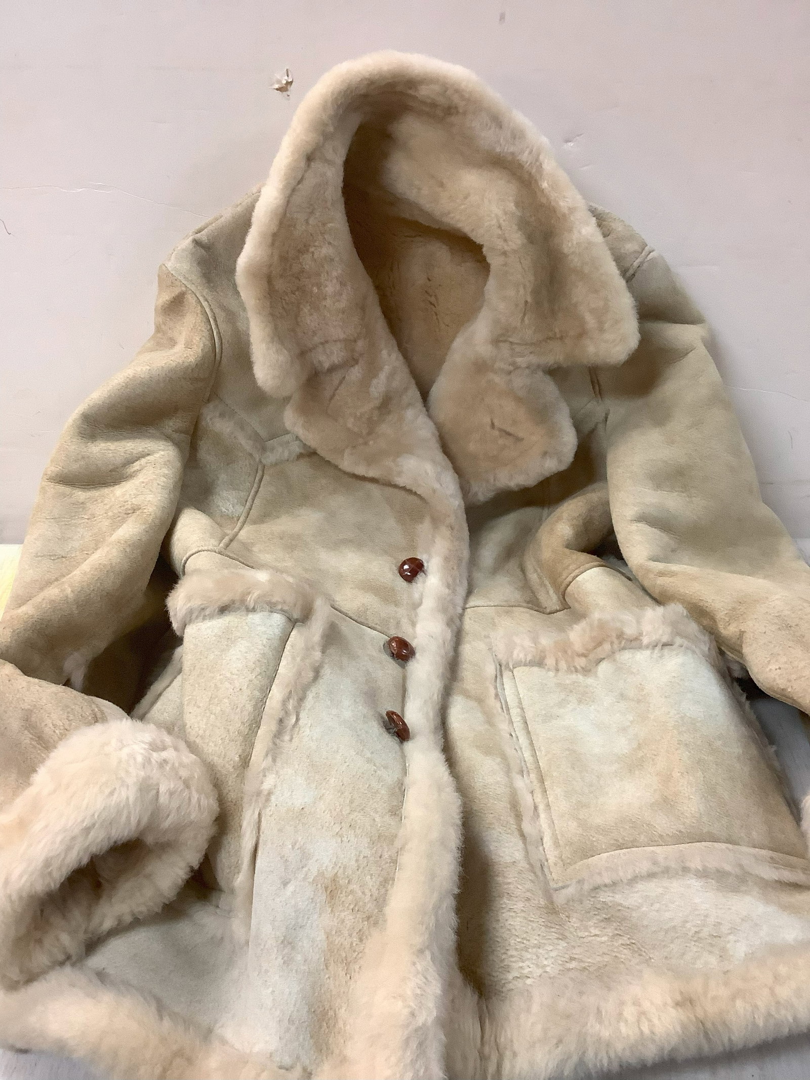 Light Brown fur coat (no size/brand): Light Brown fur coat (no size/brand)