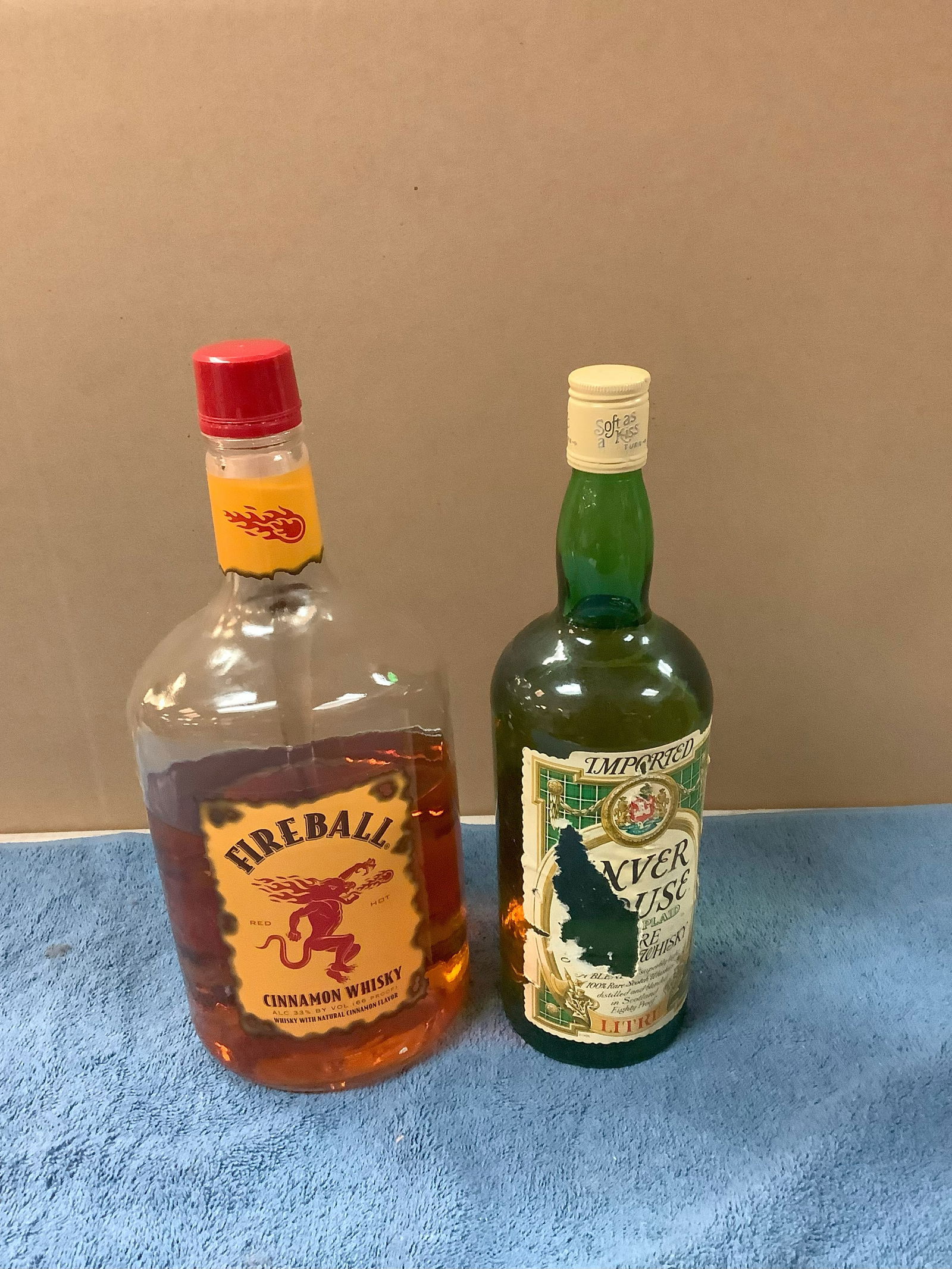 Sealed Inver House Whisky 1 Liter and Fire Ball Cinnamon Whisky (Opened) (1 of 1)