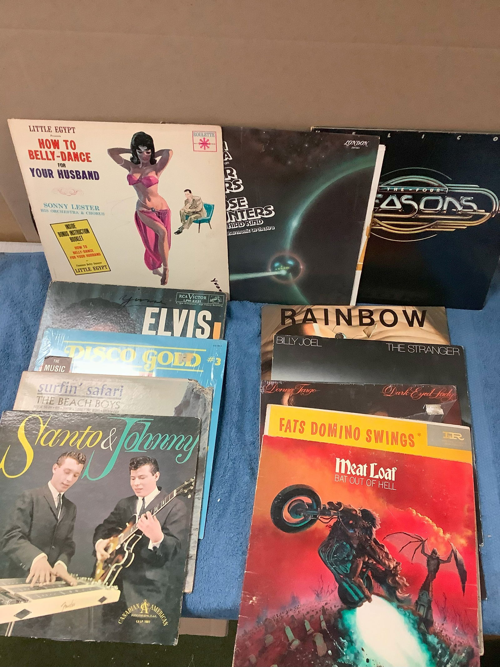 Lot of Vintage Albums including Meat Loaf, Bill Joel, The Four Seasons and More: Lot of Vintage Albums including Meat Loaf, Bill Joel, The Four Seasons and More