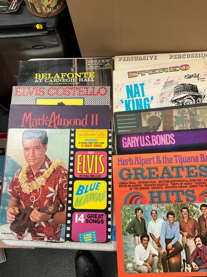 Lot of Albums including Elvis Presley, Nat Cole, Elvis Costello, Harry Belafonte and More: Lot of Albums including Elvis Presley, Nat Cole, Elvis Costello, Harry Belafonte and More