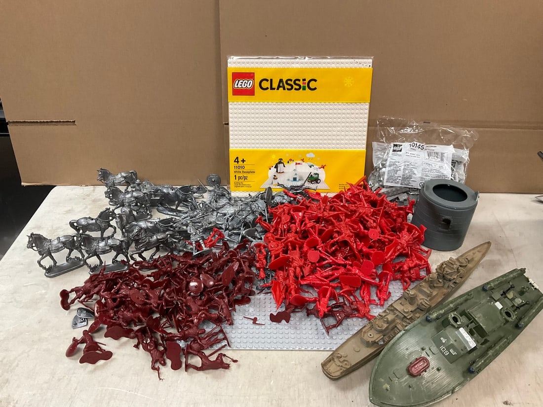 lot midevil action figures lego board and more: lot midevil action figures lego board and more