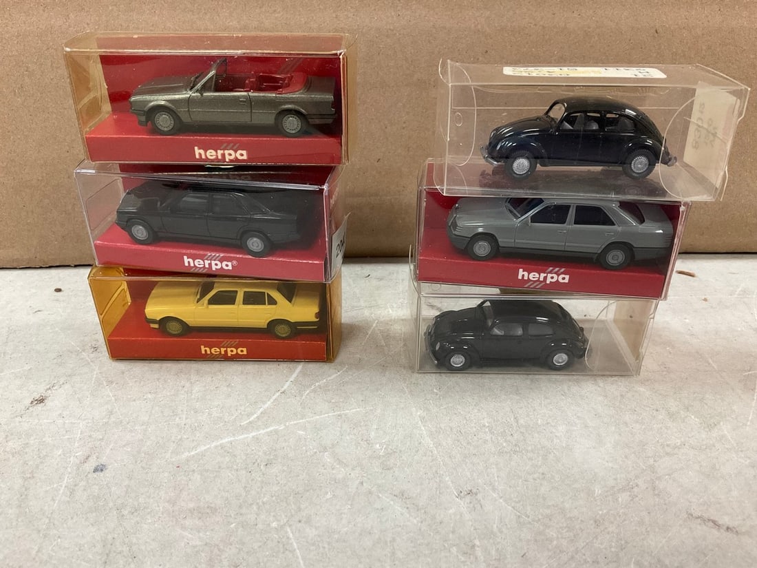 Lot of Assorted Vintage Collectible Toy Truck and Cars in Cases incl Wiking and Revell (1 of 1)