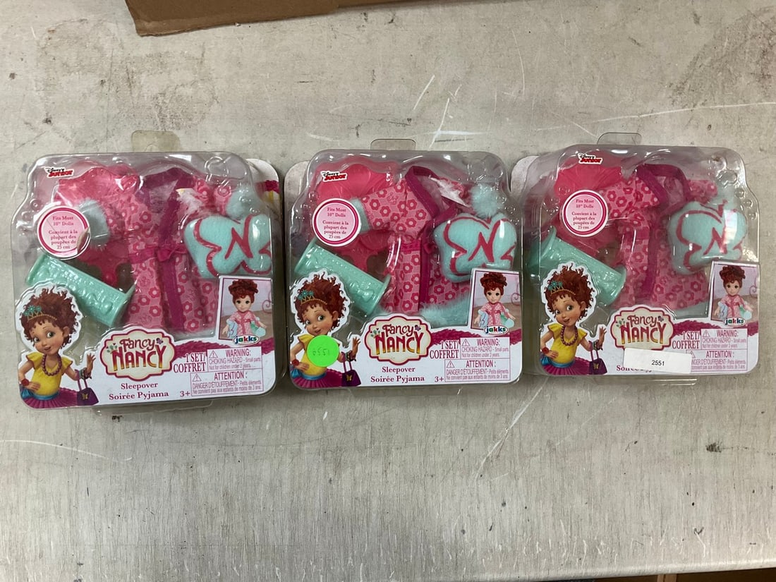 Lot of 3 Fancy Nancy sleepover set: Lot of 3 Fancy Nancy sleepover set