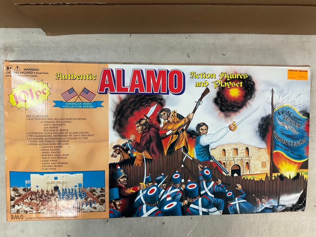 Lot of Authentic ALAMO Action Figures and Playset (1 of 1)