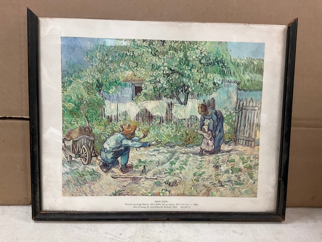 First Steps, Vincent Van Gogh print (14.5x12) (1 of 1)