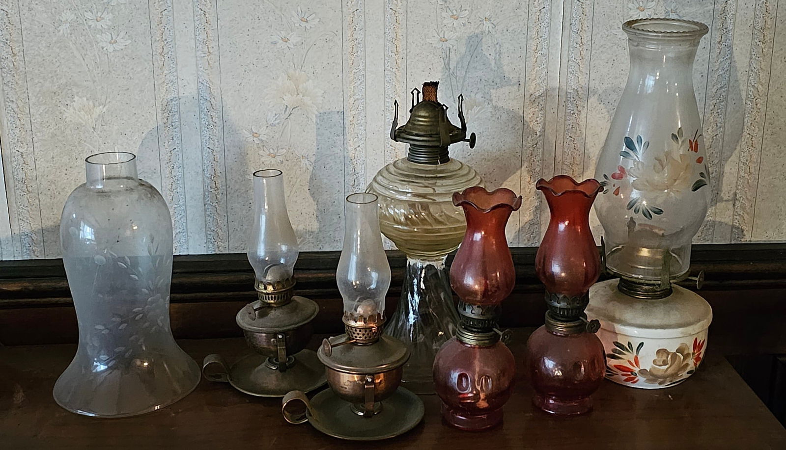 Antique Hurricane Lamp Collection (1 of 1)