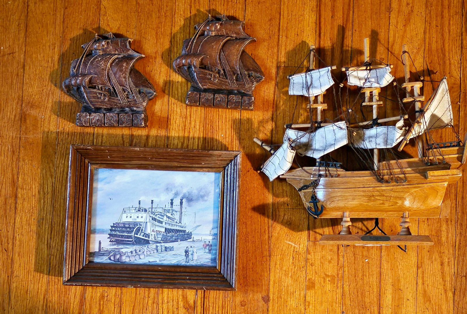 Tugboat Art Work 11x8" and Ship Wall Mount Art (1 of 1)