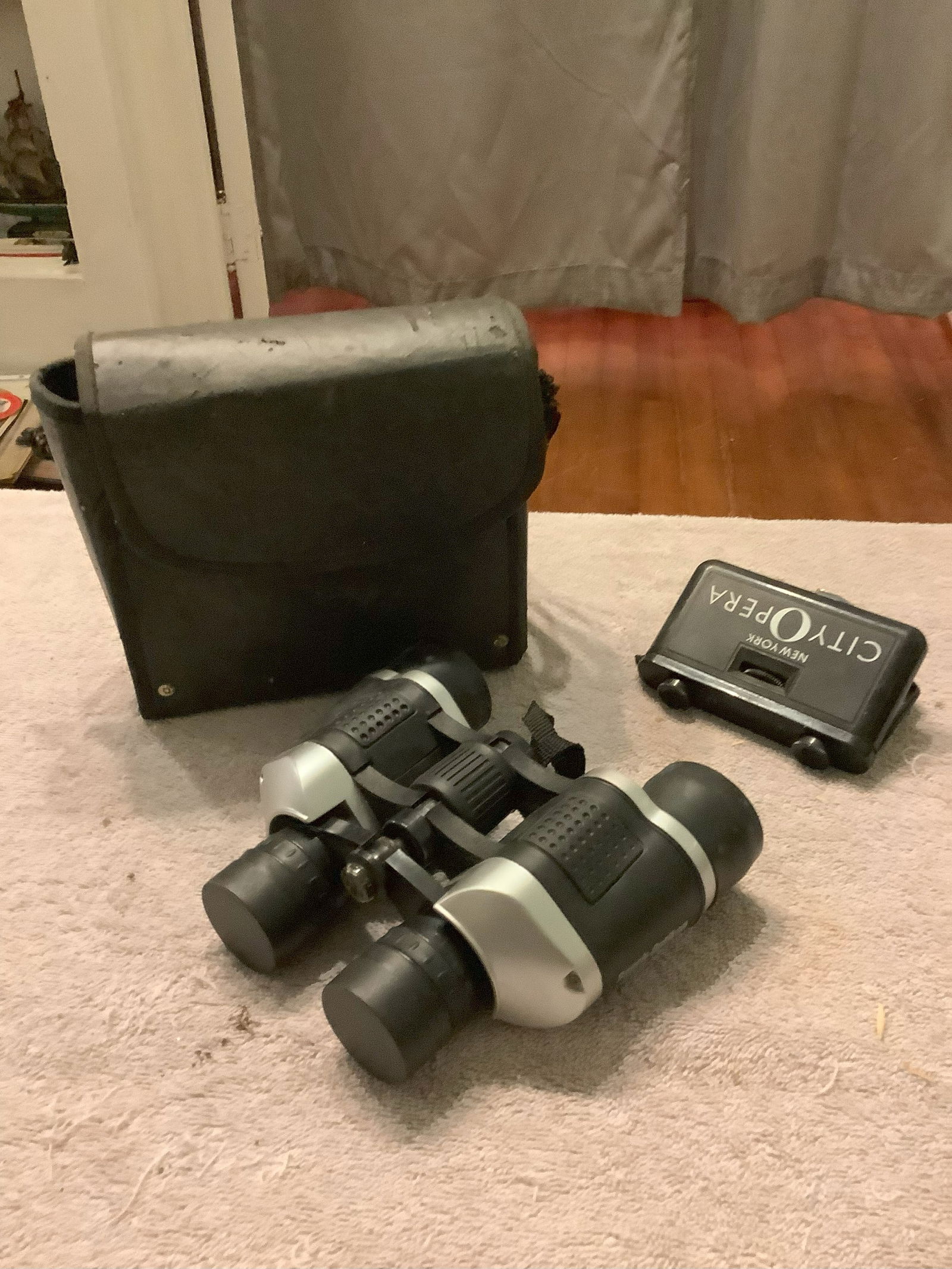 Binoculars with Case and New York City Opera Glasses: Binoculars with Case and New York City Opera Glasses