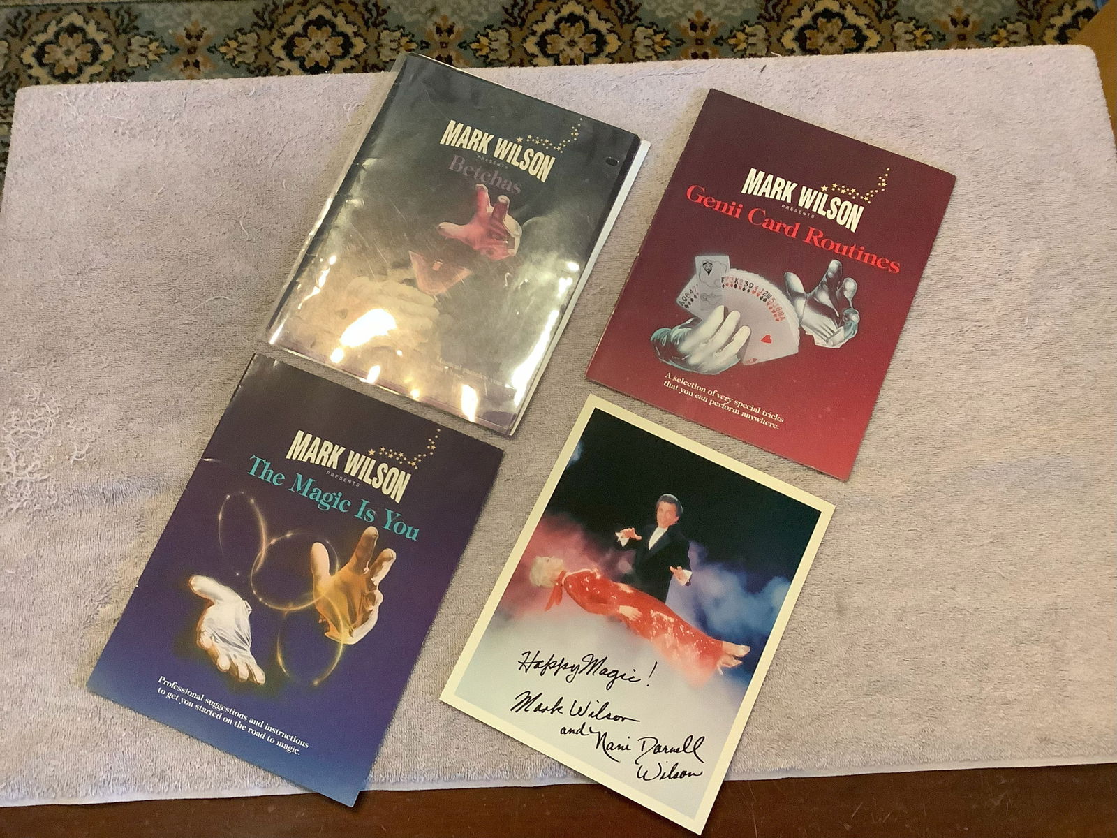 Lot of Mark Wilson Magic Books and Photograph (1 of 1)