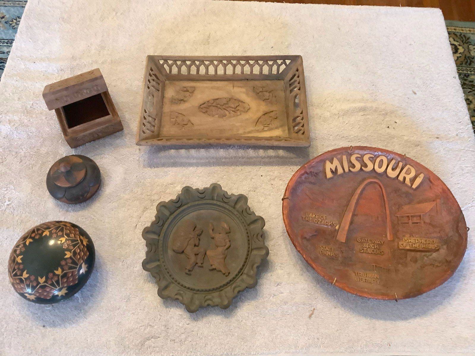 Lot of Vintage Matchbooks, Playing Cards, Flask with Case, Vintage Budweiser Belt Buckle etc. (1 of 1)