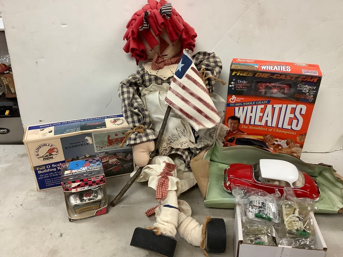 Lot of vintage models(Revell, Nascar, MDK), Wheaties box with collectible die-cast car, and more (1 of 1)