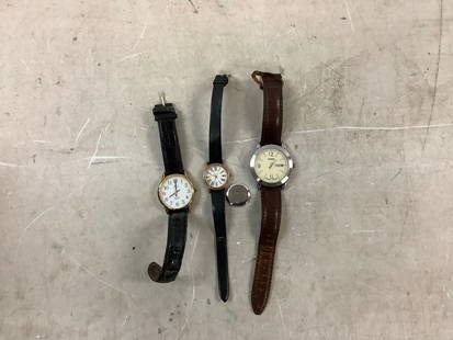 2 Timex Watches, 1 Guess Watch: 2 Timex Watches, 1 Guess Watch