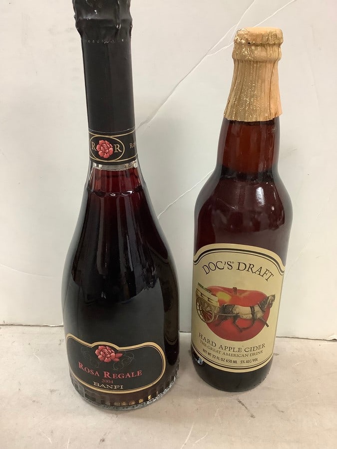 Lot of Docs Draft Hard Apple Cider (650mL) and Rosa Regale (750mL) (1 of 1)