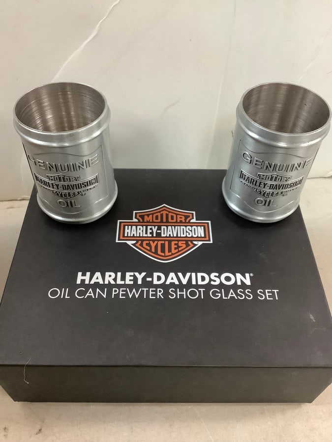 Lot of Harley Davidson shot glasses: Lot of Harley Davidson shot glasses