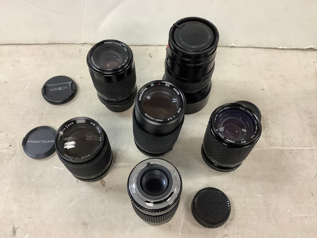 Lot of Various sizes 35mm Lenses (1 of 1)