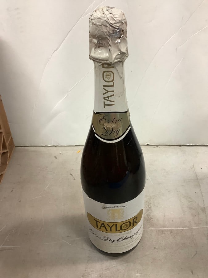 Cook's Grand Reserve Extremely Dry American Champagne: Any contents in bottle is Free; You are bidding on the bottle & unbroken tax stamp