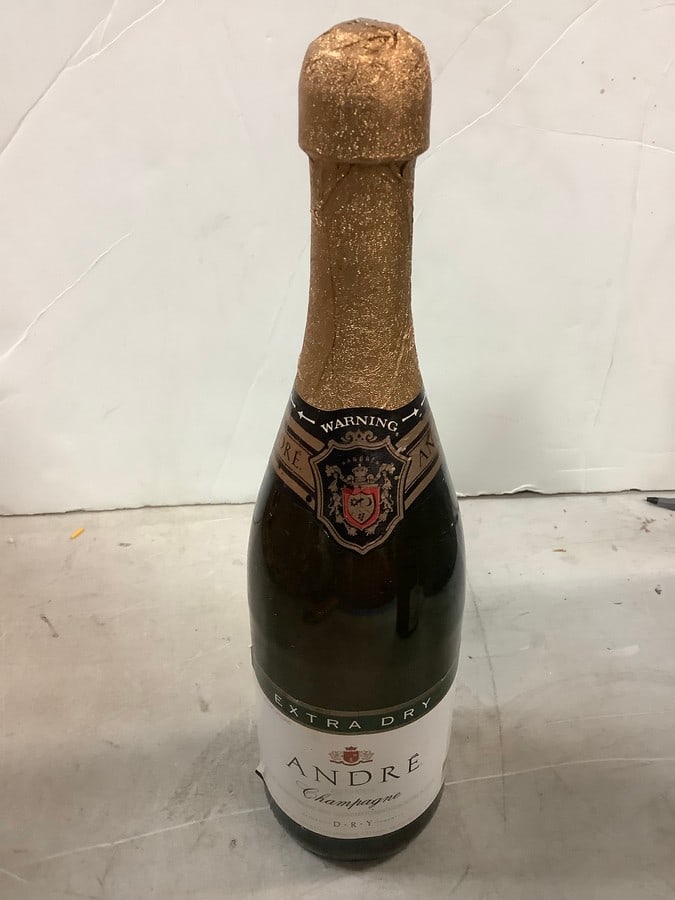 Cook's Grand Reserve California Champagne: Any contents in bottle is Free; You are bidding on the bottle & unbroken tax stamp