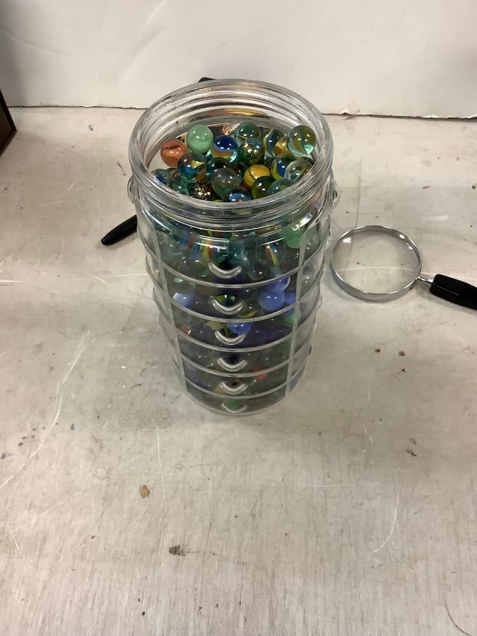 Jar of Vintage Marbles: Jar of Vintage Marbles