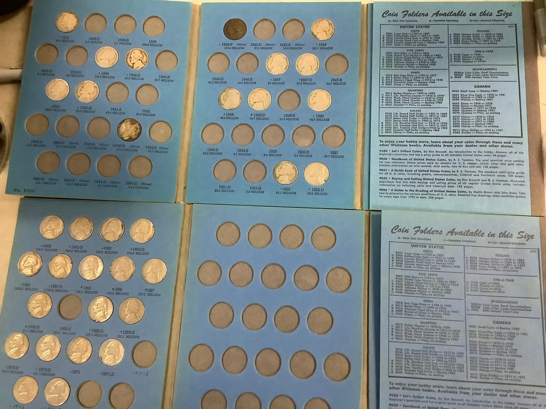 Jefferson Nickle Collection Starting 1962 and Jefferson Nickle Collection 1938: Jefferson Nickle Collection Starting 1962 and Jefferson Nickle Collection 1938