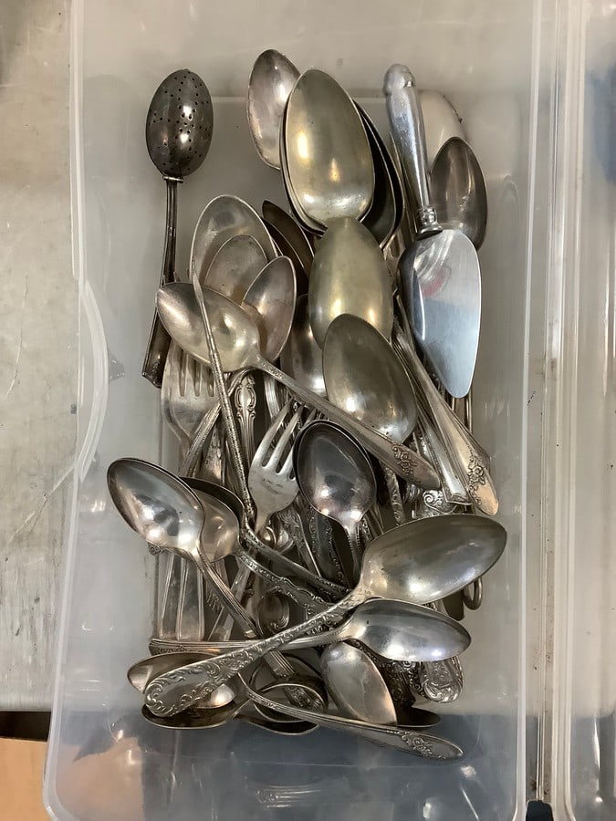 Silver Various Spoons and Forks (1 of 1)