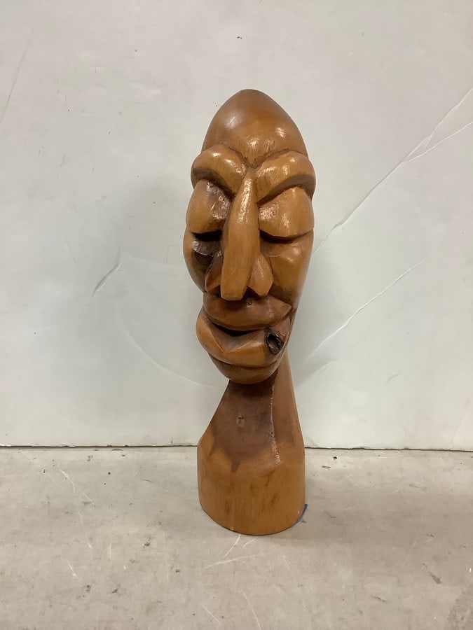 Wooden figure abstract art 12.5in.tall: Wooden figure abstract art 12.5in.tall
