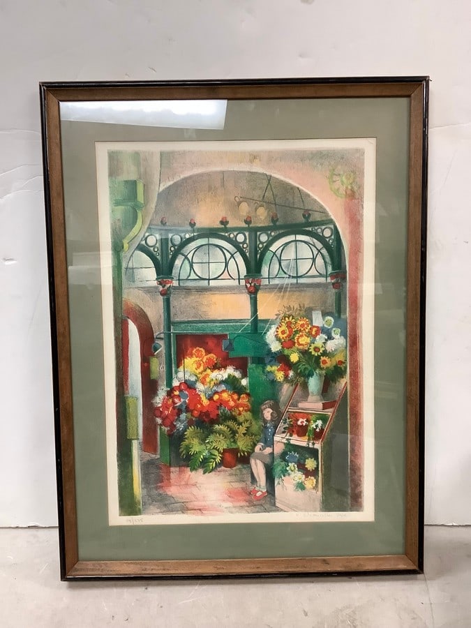 Floral painting signed Hilda Chancellor-Pope 18in.x24.5in. (1 of 1)