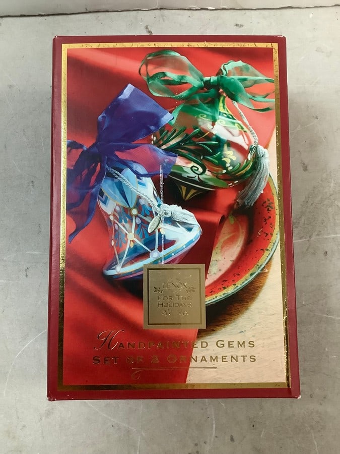 Lenox handpainted Gems, Set of 2 ornaments (1 of 1)