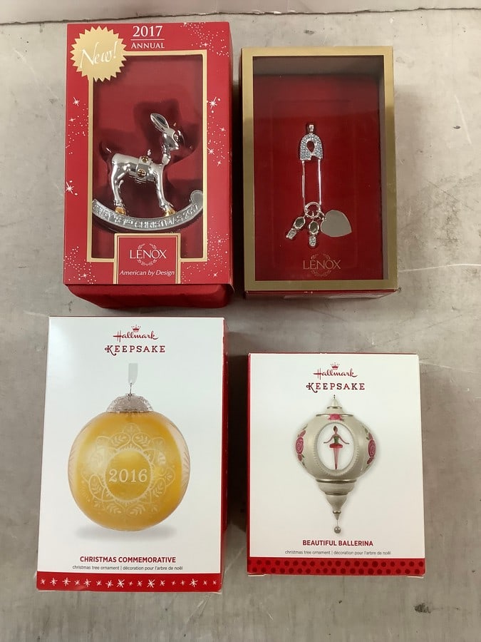 Lot of assorted christmas ornaments (Lenox and Hallmark): Lot of assorted christmas ornaments (Lenox and Hallmark)