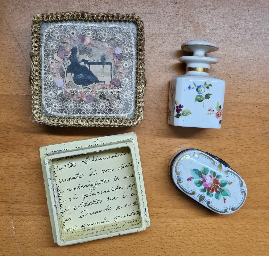Vintage Trinket Boxes and Perfume Bottle incl Limoges (1 of 2)