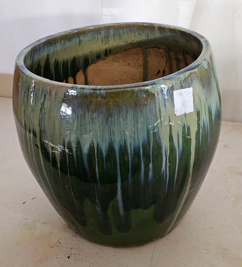 Large Ceramic Glazed Planter (1 of 1)
