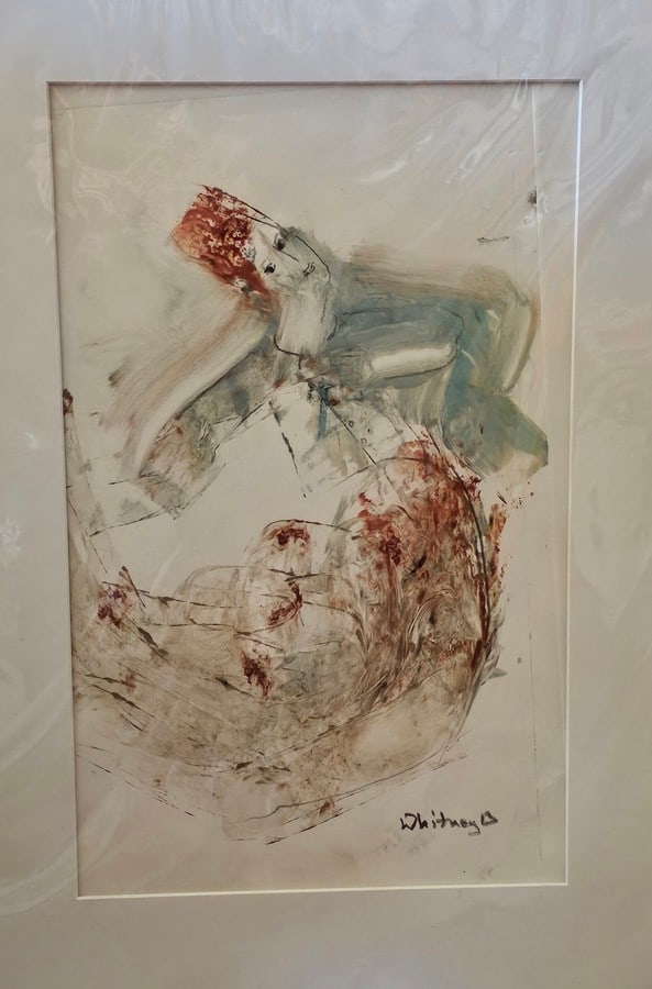 Signed Whitney Original Female Form Art (1 of 1)