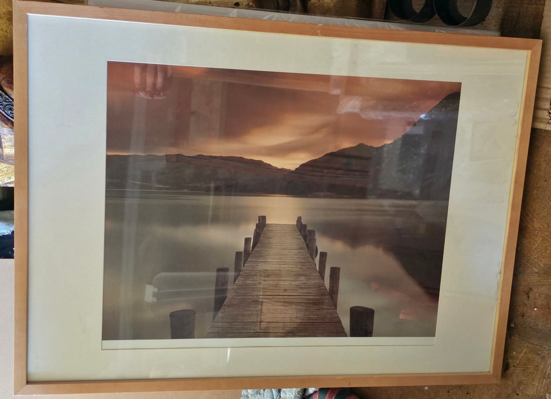 Framed Sunset Dock Wall Art (1 of 1)