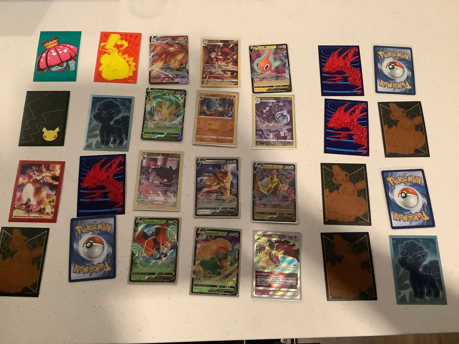 Lot of pokemon cards holo's, vmax's, V's, ex's, full arts, vstar's and more from various generations (1 of 1)
