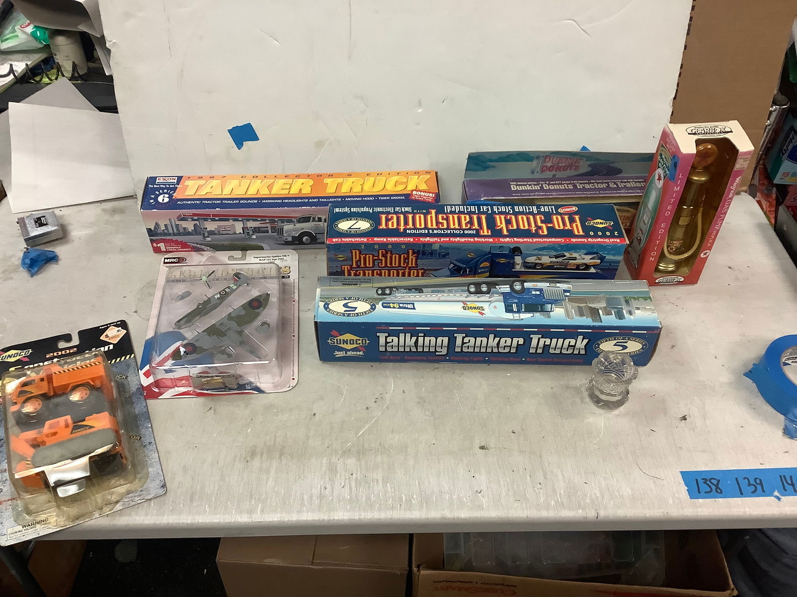 Lot of model trucks, model texaco gas pump and more (1 of 1)