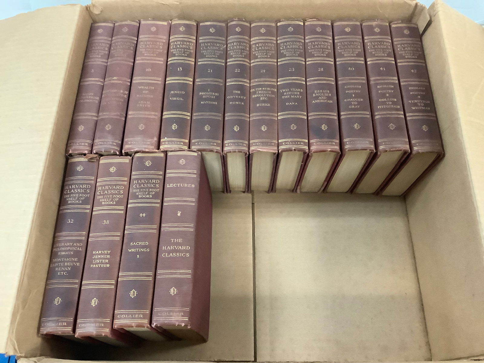 Lot of Harvard Classic The Five Foot Shelf of Books Various Years (1 of 1)