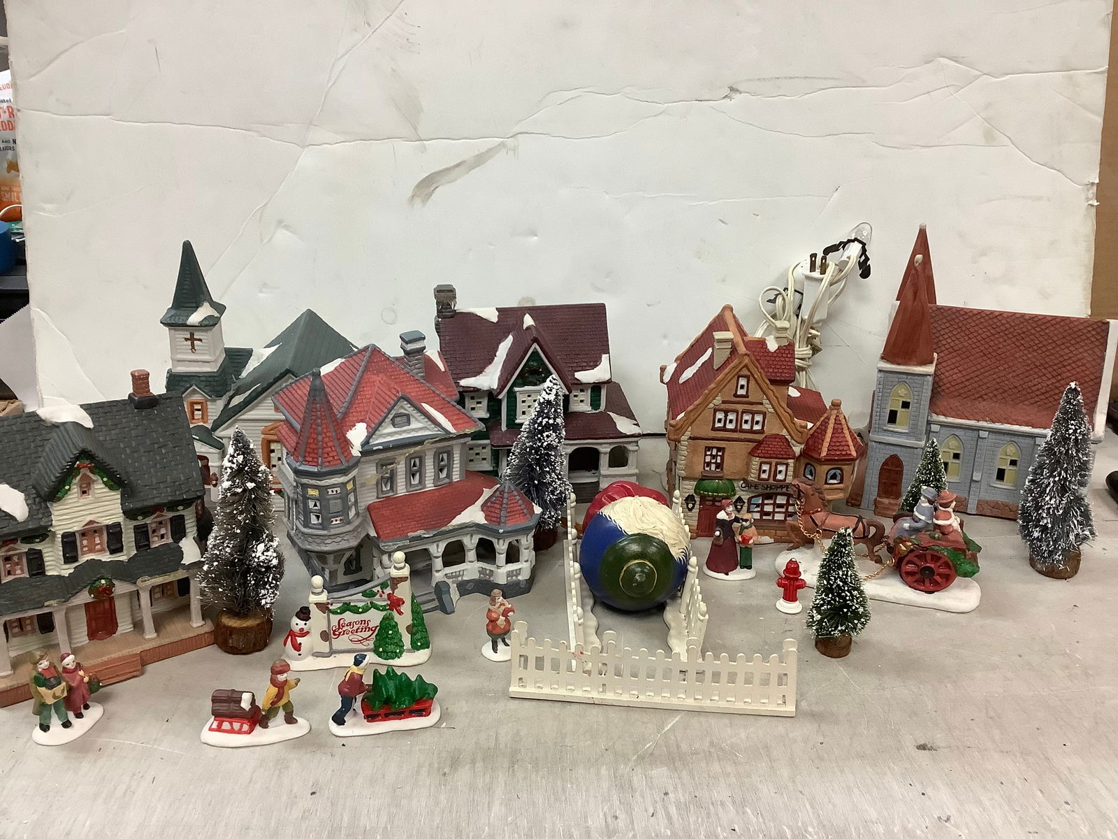 Lot of National Decorations Christmas Collectibles porcelain village decor(light up) (1 of 1)