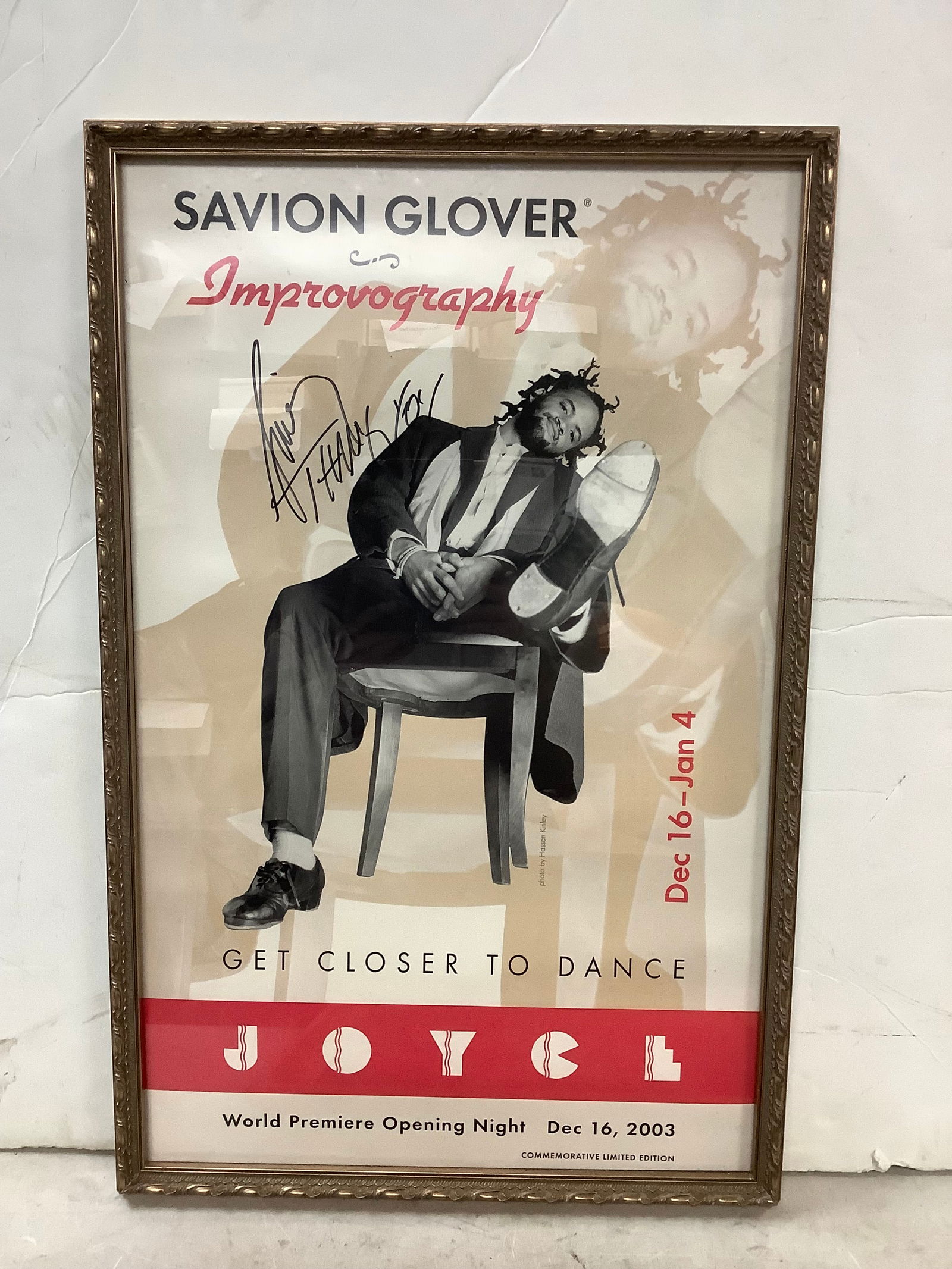 Savion Glover signed and framed commemorative limited edition poster 15in.x23in. (1 of 1)